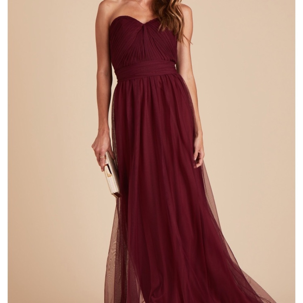Bird Grey Cecelia Cabernet red XS dress